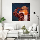 Fox Hunt by Lucia Heffernan on GIANT ART - multicolor urban/pop surrealism; animals