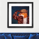 Fox Hunt by Lucia Heffernan on GIANT ART - multicolor urban/pop surrealism; animals