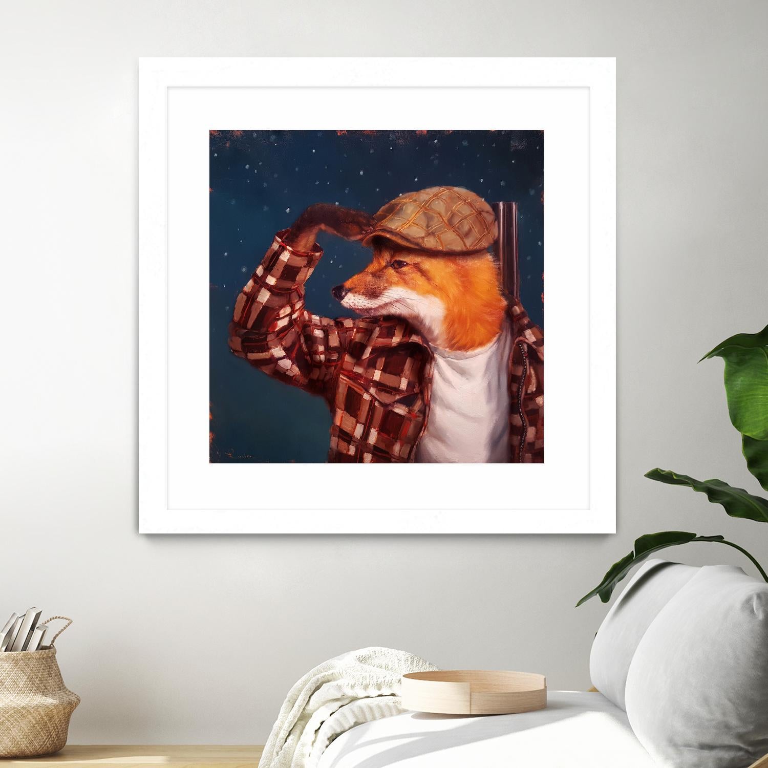 Fox Hunt by Lucia Heffernan on GIANT ART - multicolor urban/pop surrealism; animals