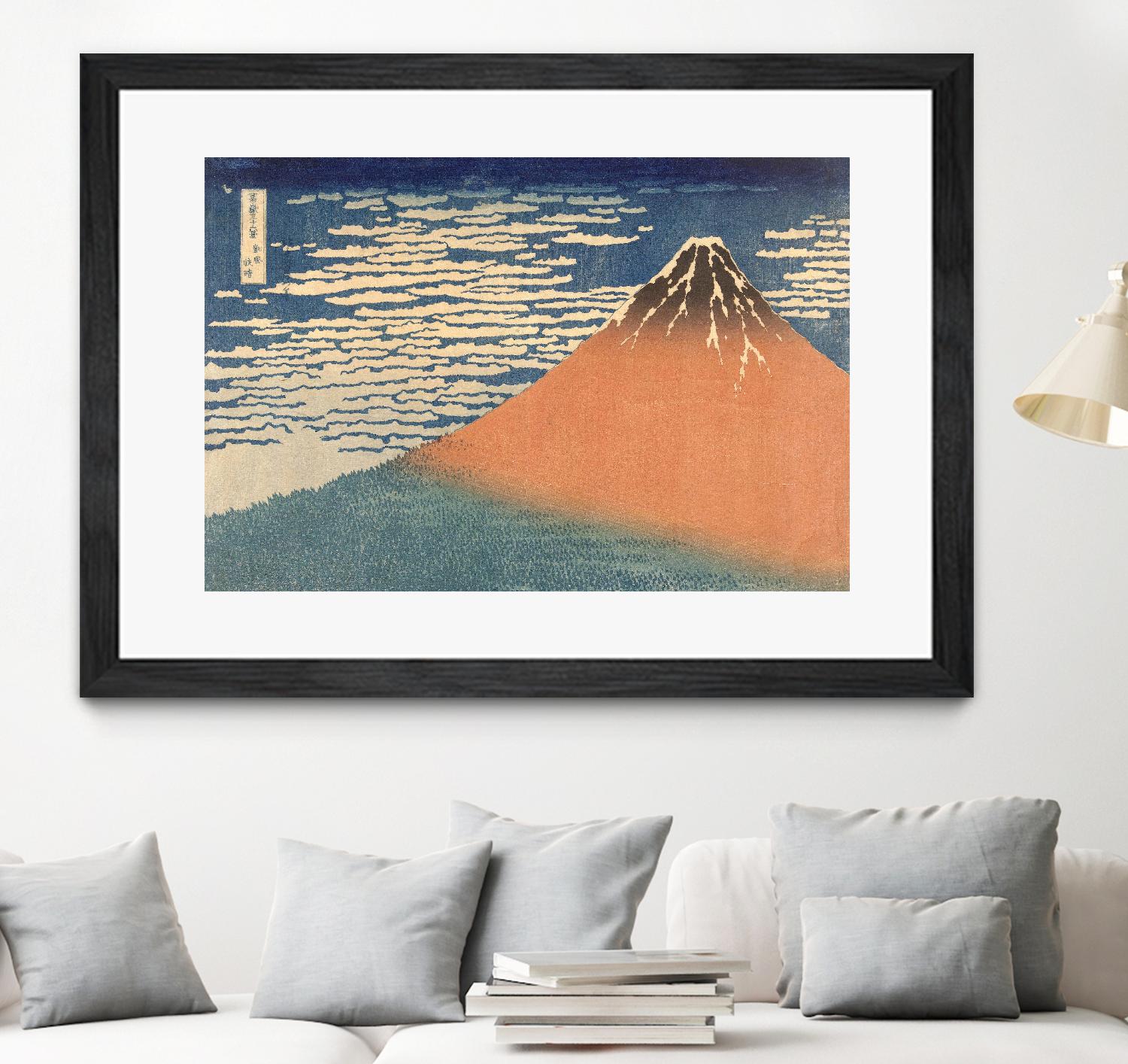 Fine Wind, Clear Morning (Gaifu Kaisei), 1832 by Katsushika Hokusai on GIANT ART - masters landscapes