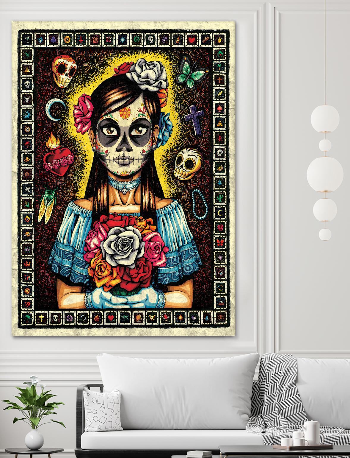 Muerta by Nicholas Ivins on GIANT ART - multicolor urban/pop surrealism; ethnic