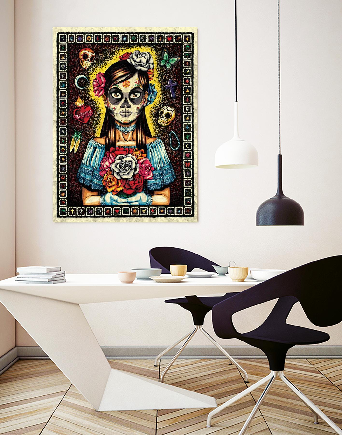 Muerta by Nicholas Ivins on GIANT ART - multicolor urban/pop surrealism; ethnic