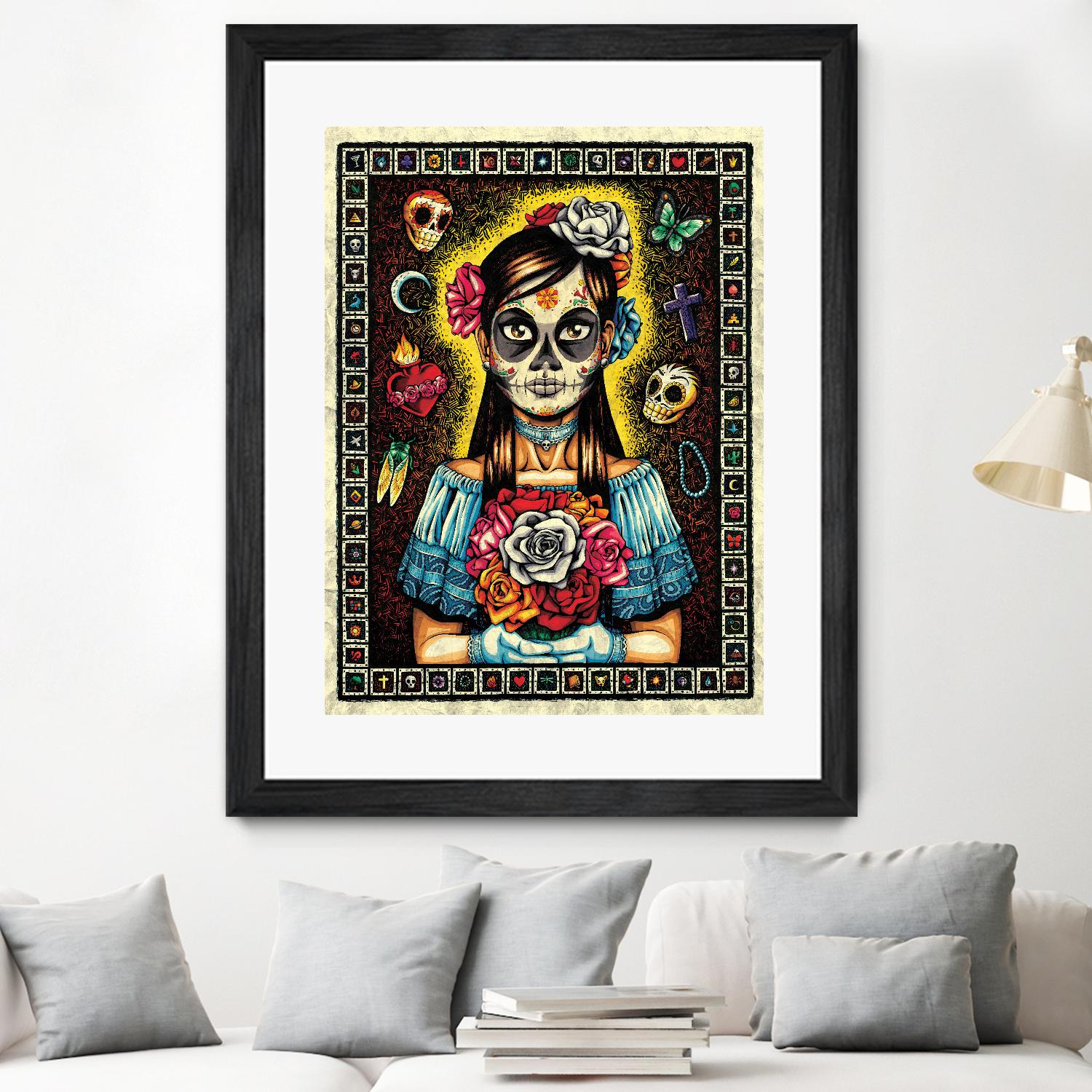 Muerta by Nicholas Ivins on GIANT ART - multicolor urban/pop surrealism; ethnic