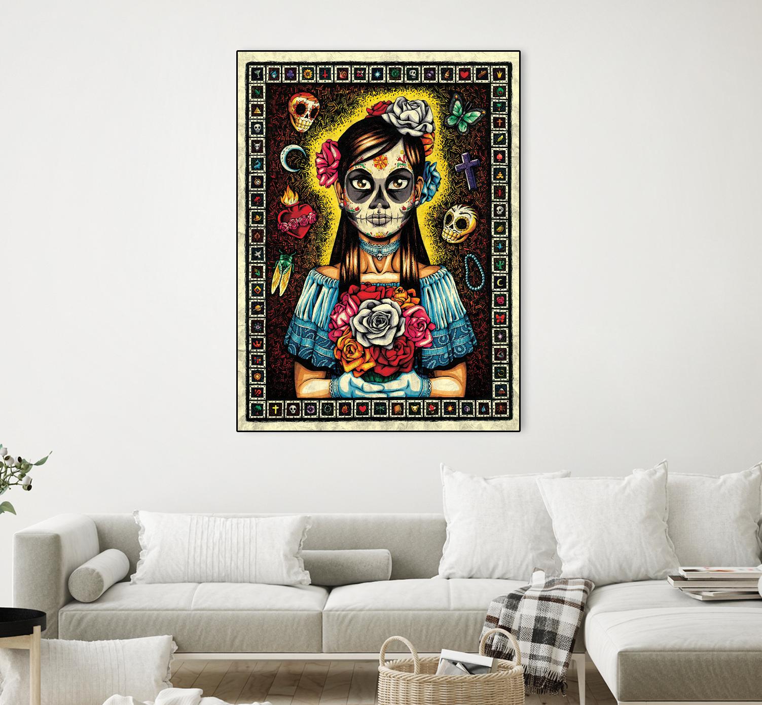 Muerta by Nicholas Ivins on GIANT ART - multicolor urban/pop surrealism; ethnic