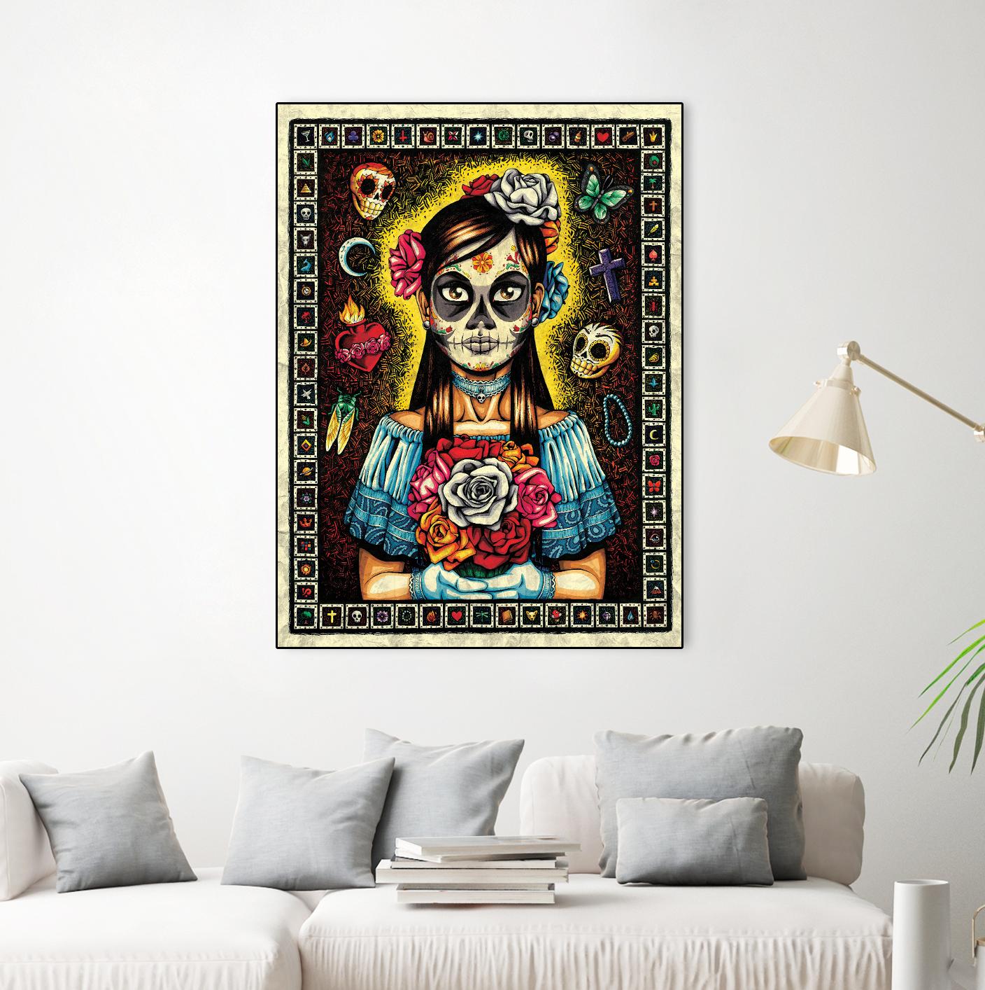 Muerta by Nicholas Ivins on GIANT ART - multicolor urban/pop surrealism; ethnic