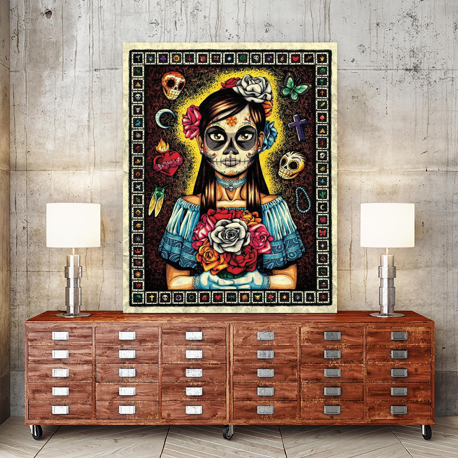 Muerta by Nicholas Ivins on GIANT ART - multicolor urban/pop surrealism; ethnic