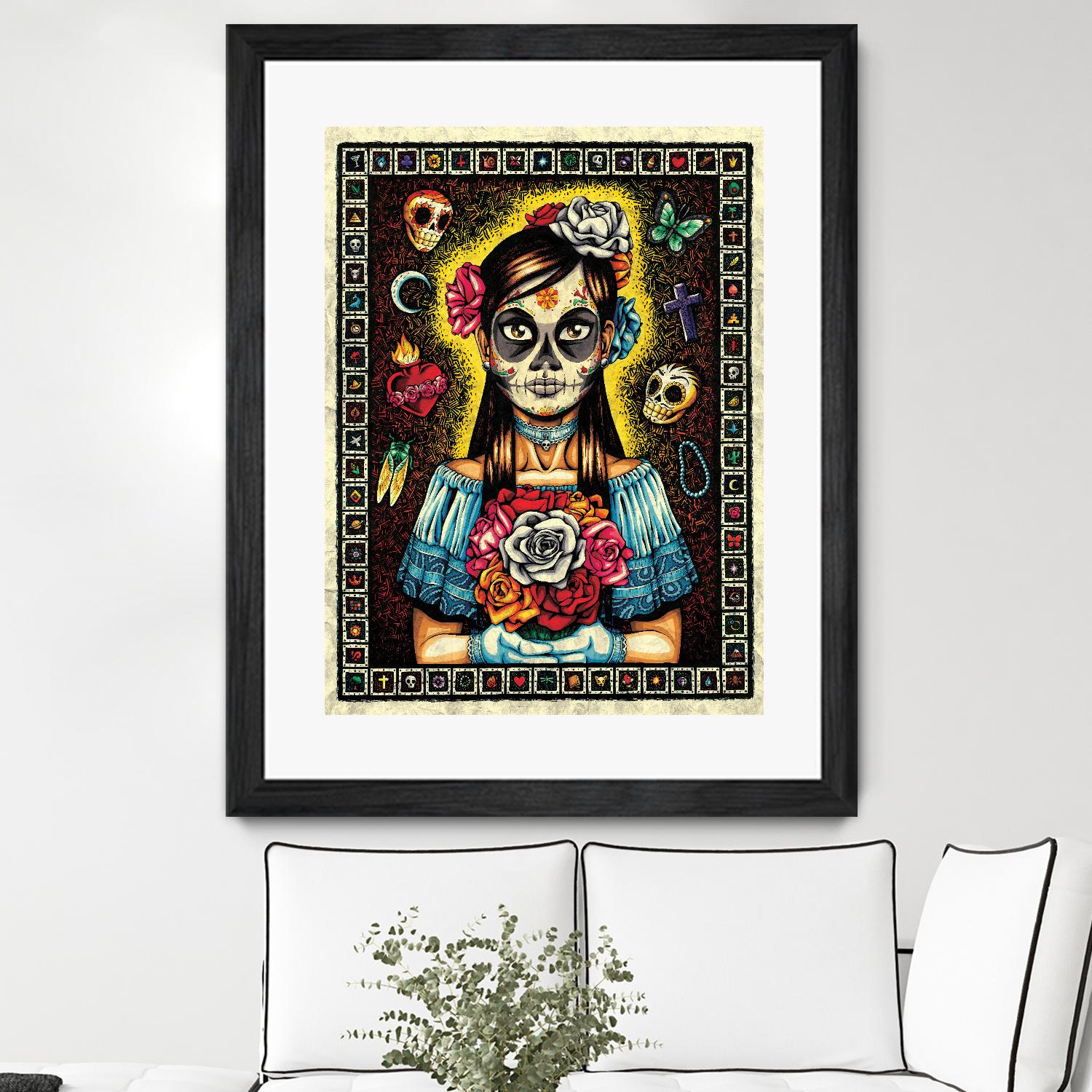 Muerta by Nicholas Ivins on GIANT ART - multicolor urban/pop surrealism; ethnic