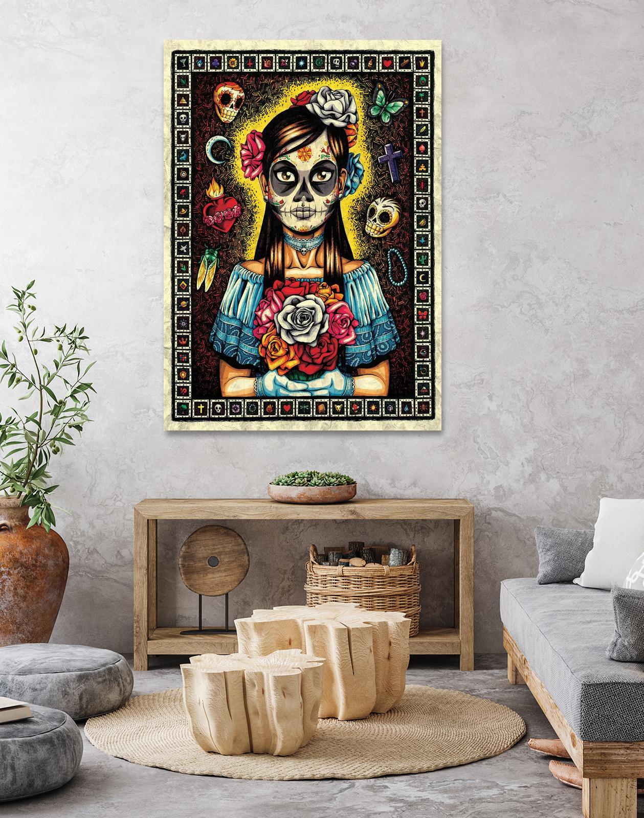 Muerta by Nicholas Ivins on GIANT ART - multicolor urban/pop surrealism; ethnic