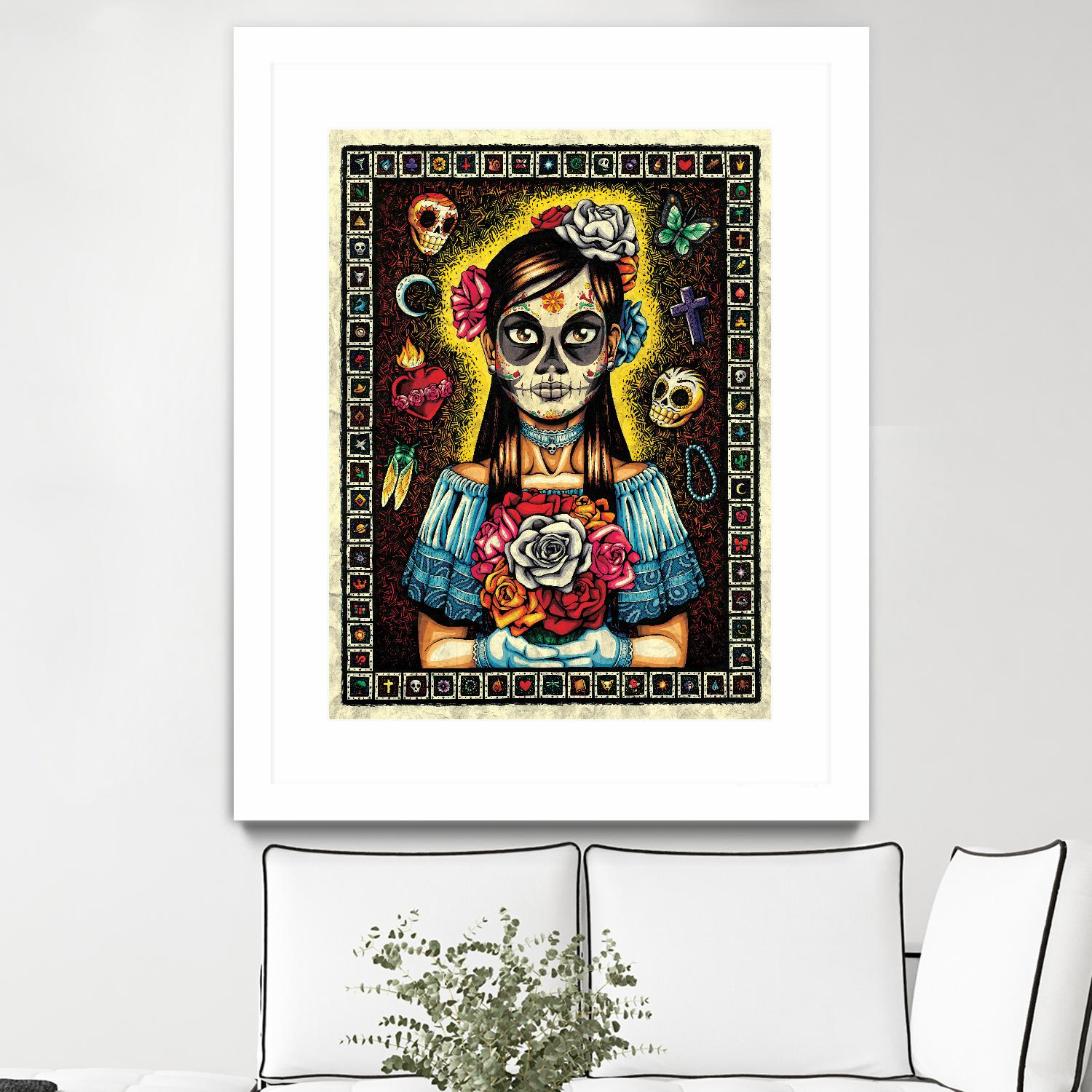 Muerta by Nicholas Ivins on GIANT ART - multicolor urban/pop surrealism; ethnic