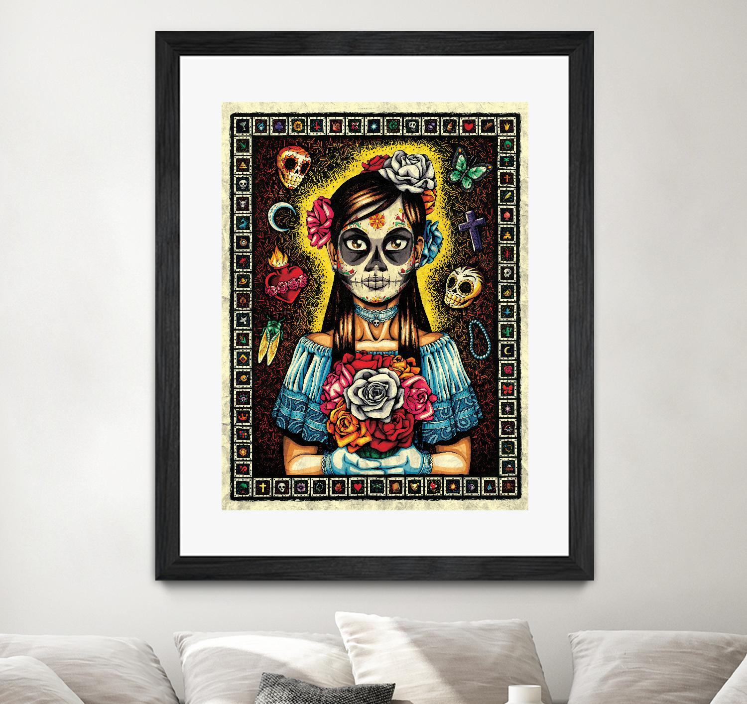 Muerta by Nicholas Ivins on GIANT ART - multicolor urban/pop surrealism; ethnic