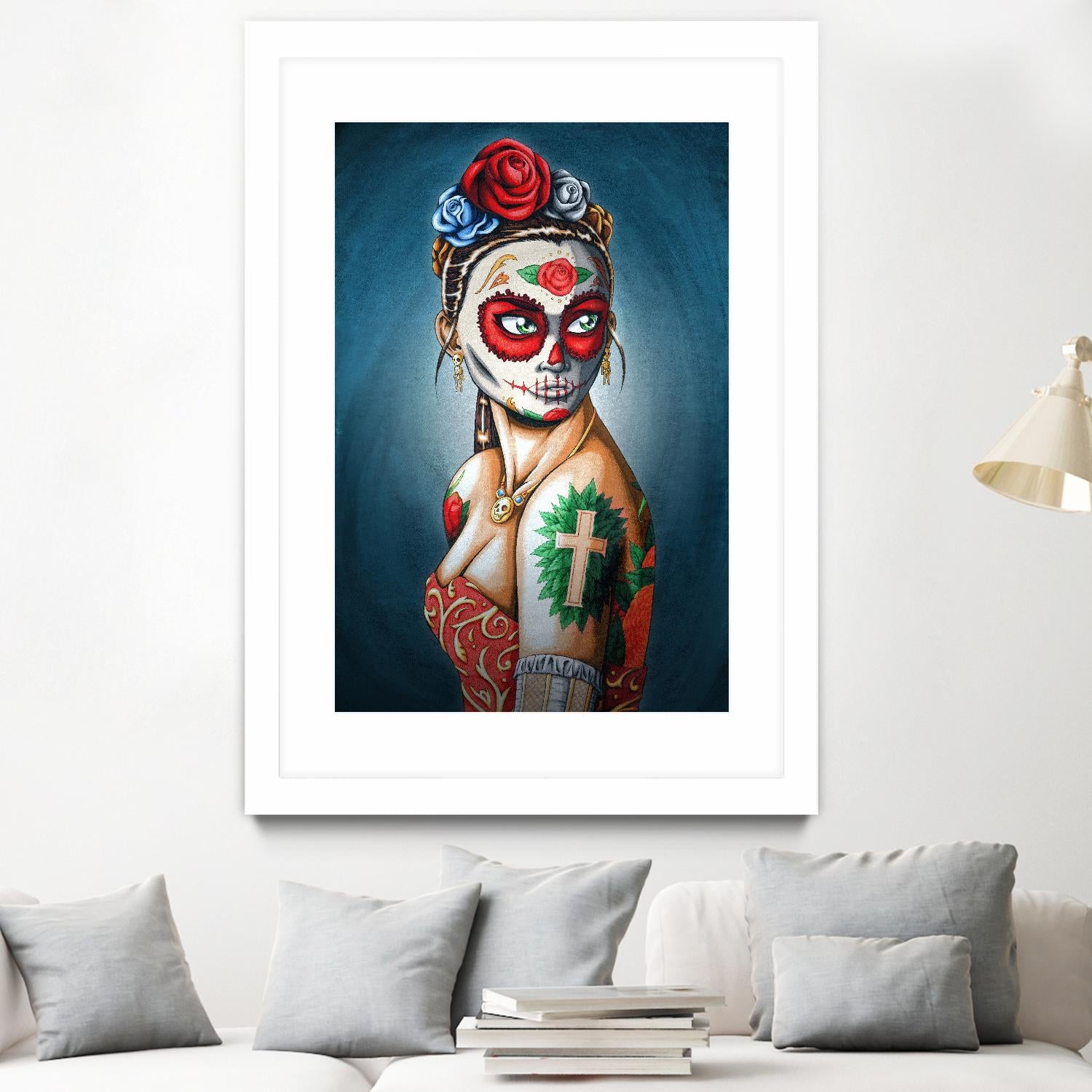 Luna by Nicholas Ivins on GIANT ART - multicolor urban/pop surrealism; ethnic