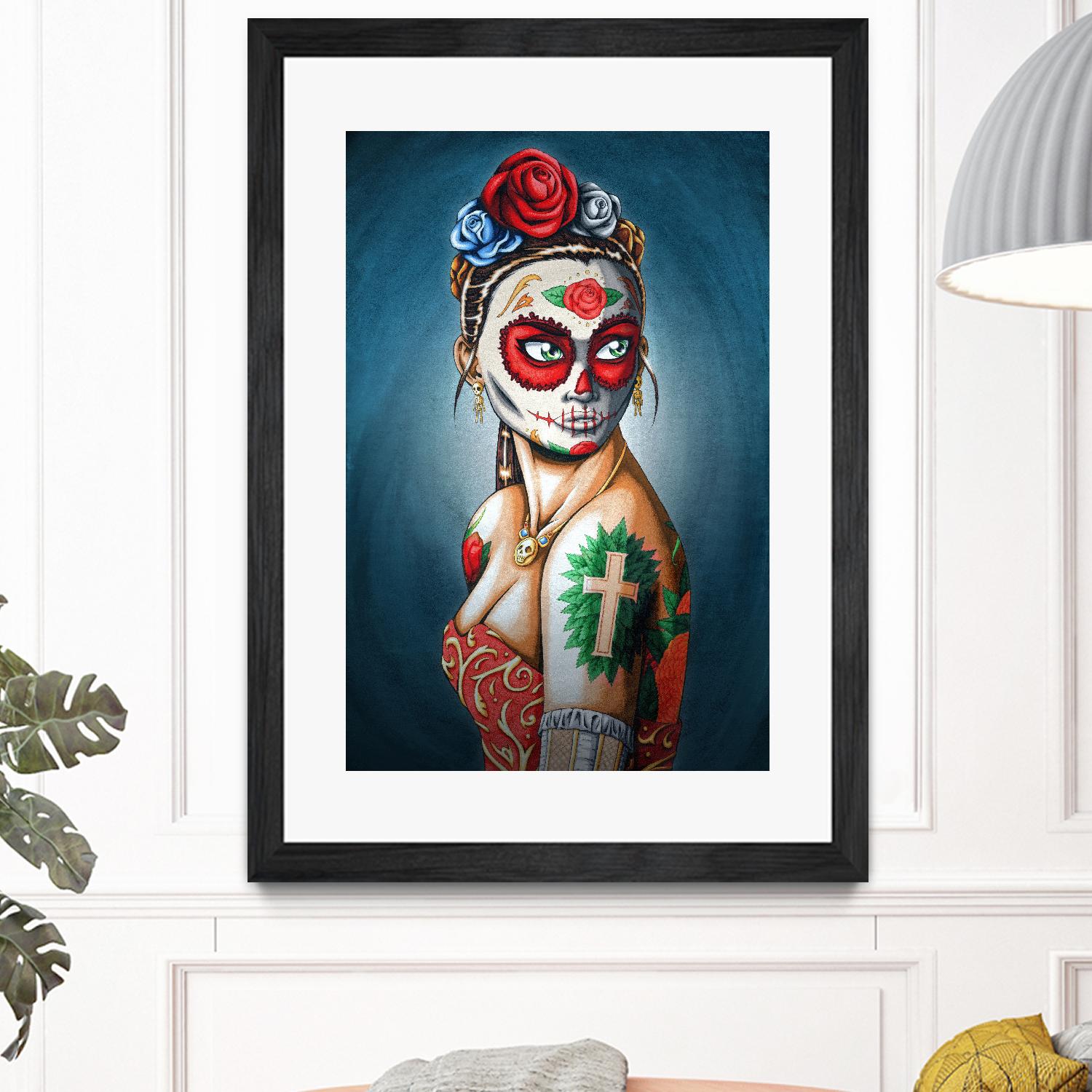 Luna by Nicholas Ivins on GIANT ART - multicolor urban/pop surrealism; ethnic