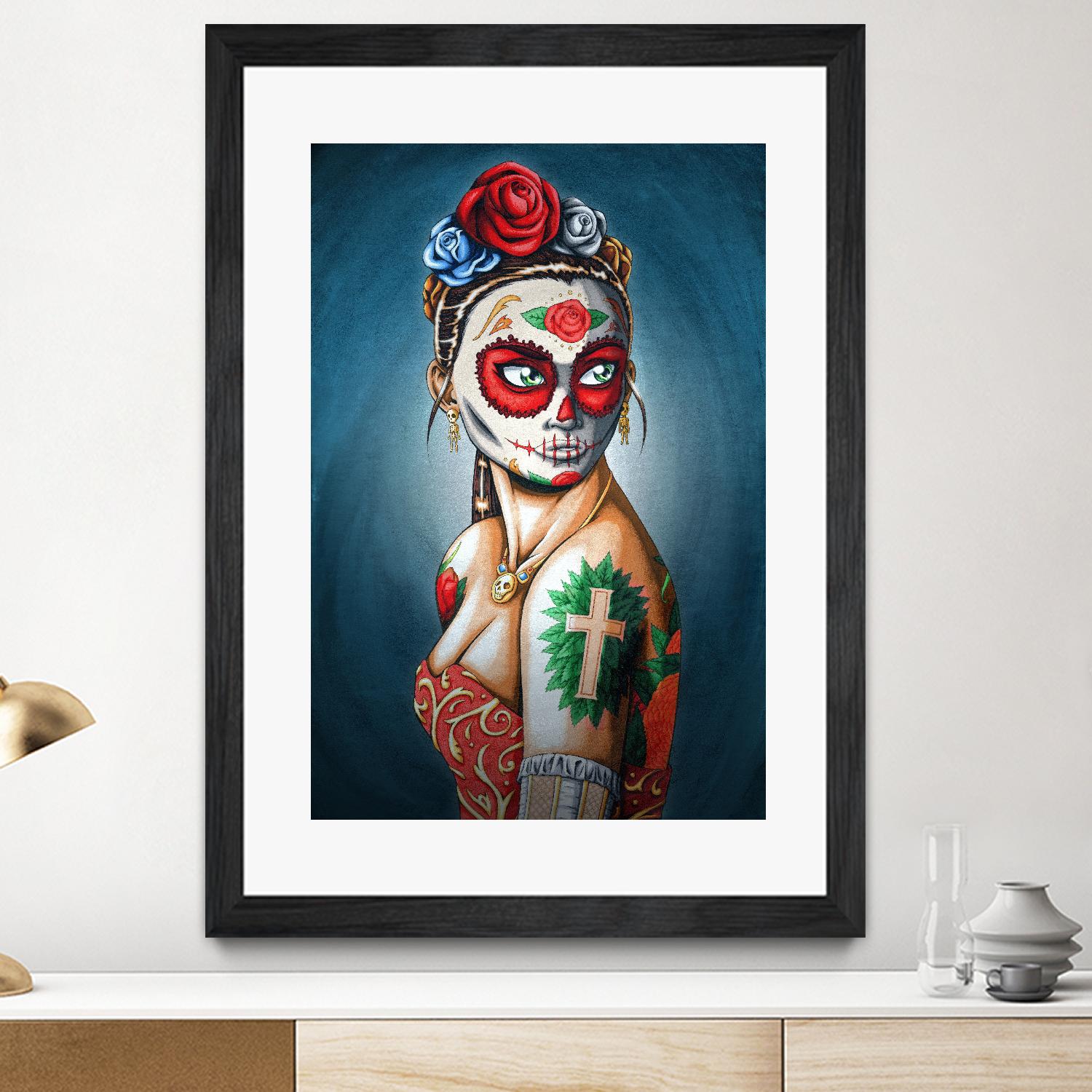 Luna by Nicholas Ivins on GIANT ART - multicolor urban/pop surrealism; ethnic