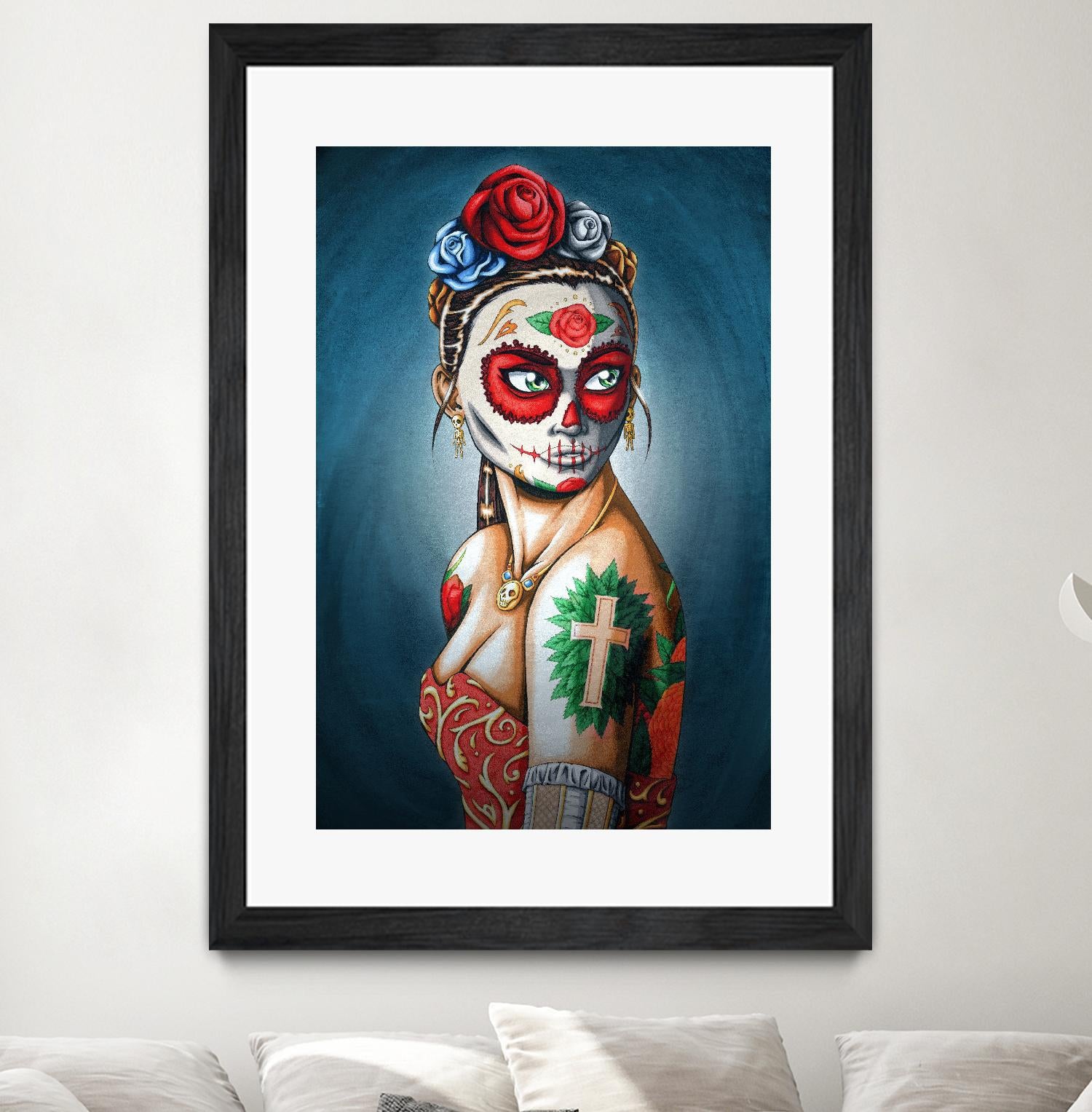 Luna by Nicholas Ivins on GIANT ART - multicolor urban/pop surrealism; ethnic