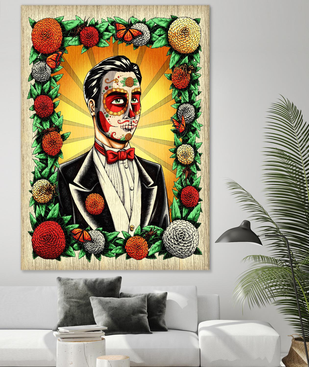 Muerto Groom by Nicholas Ivins on GIANT ART - multicolor urban/pop surrealism; ethnic