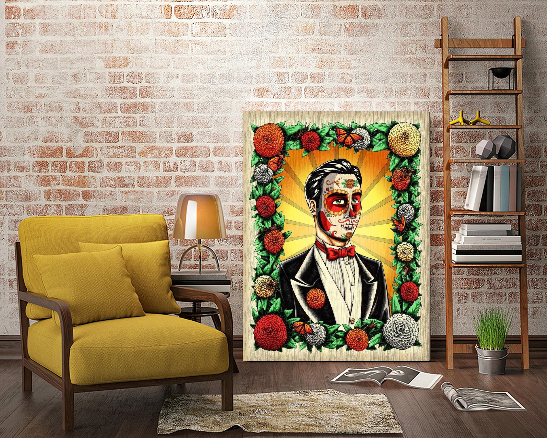 Muerto Groom by Nicholas Ivins on GIANT ART - multicolor urban/pop surrealism; ethnic