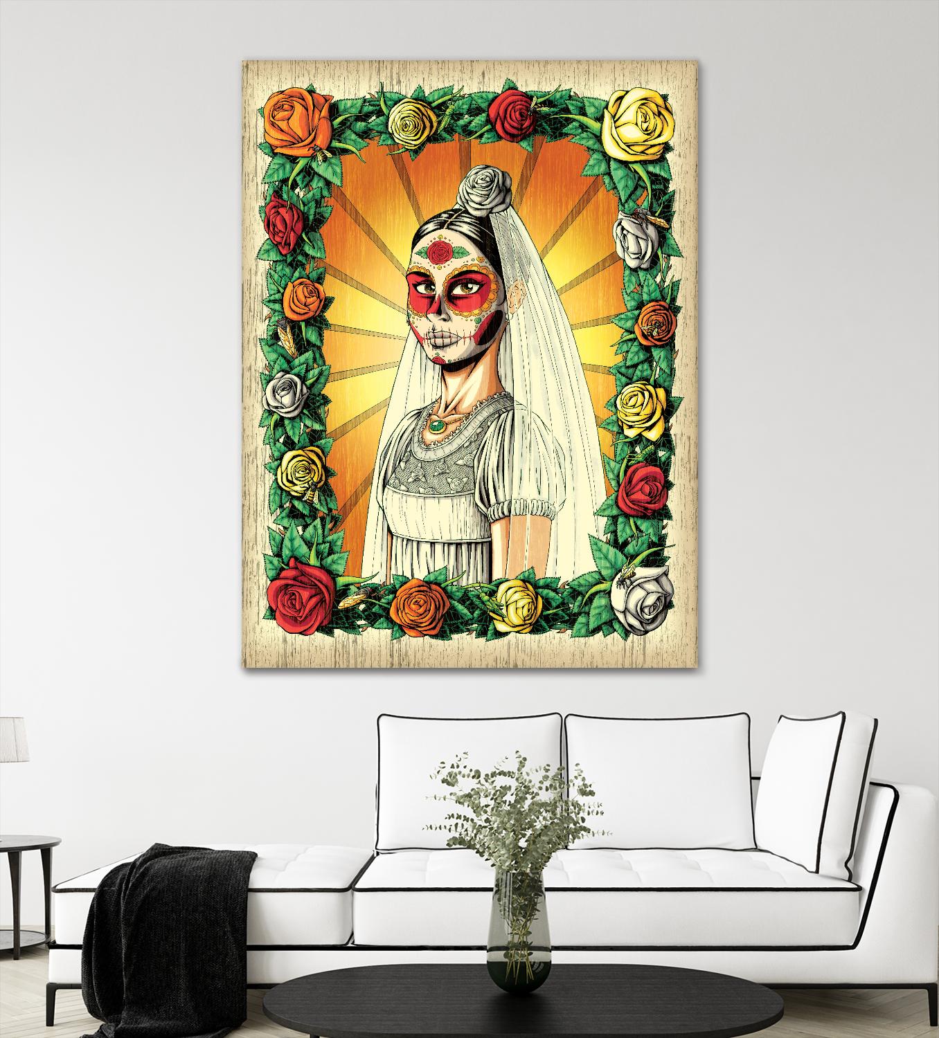 Muerta Bride by Nicholas Ivins on GIANT ART - multicolor urban/pop surrealism; ethnic
