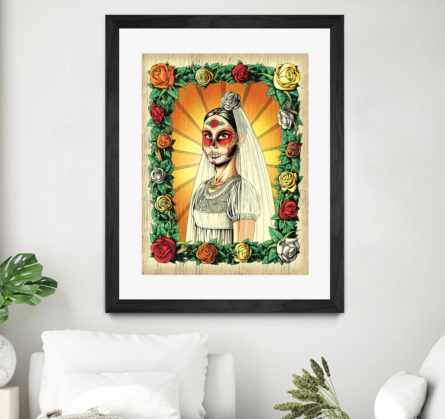 Muerta Bride by Nicholas Ivins on GIANT ART - multicolor urban/pop surrealism; ethnic