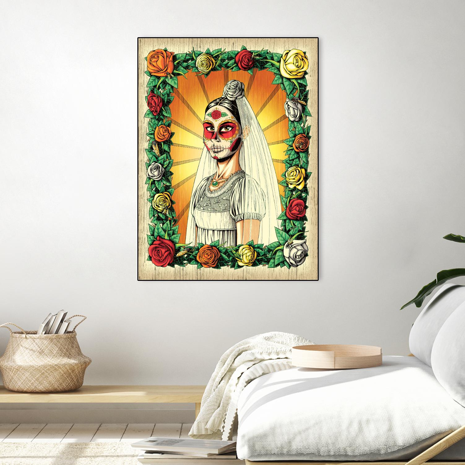 Muerta Bride by Nicholas Ivins on GIANT ART - multicolor urban/pop surrealism; ethnic