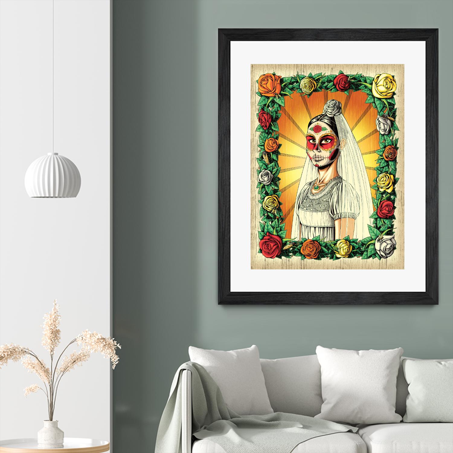 Muerta Bride by Nicholas Ivins on GIANT ART - multicolor urban/pop surrealism; ethnic