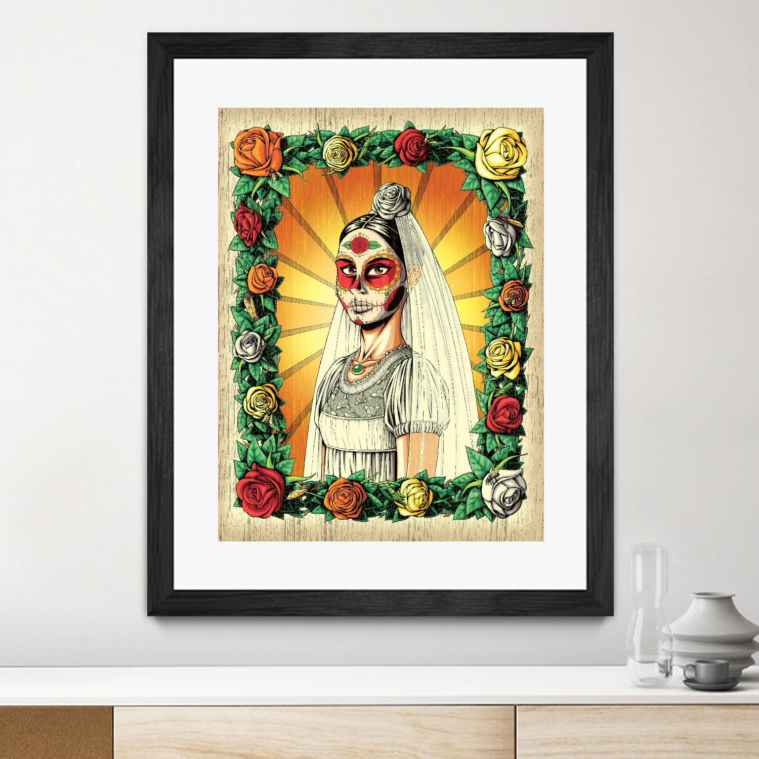 Muerta Bride by Nicholas Ivins on GIANT ART - multicolor urban/pop surrealism; ethnic