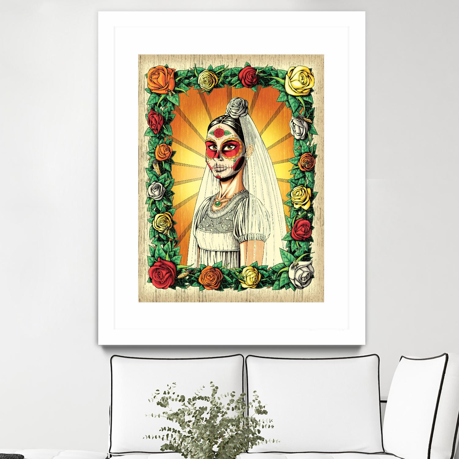 Muerta Bride by Nicholas Ivins on GIANT ART - multicolor urban/pop surrealism; ethnic