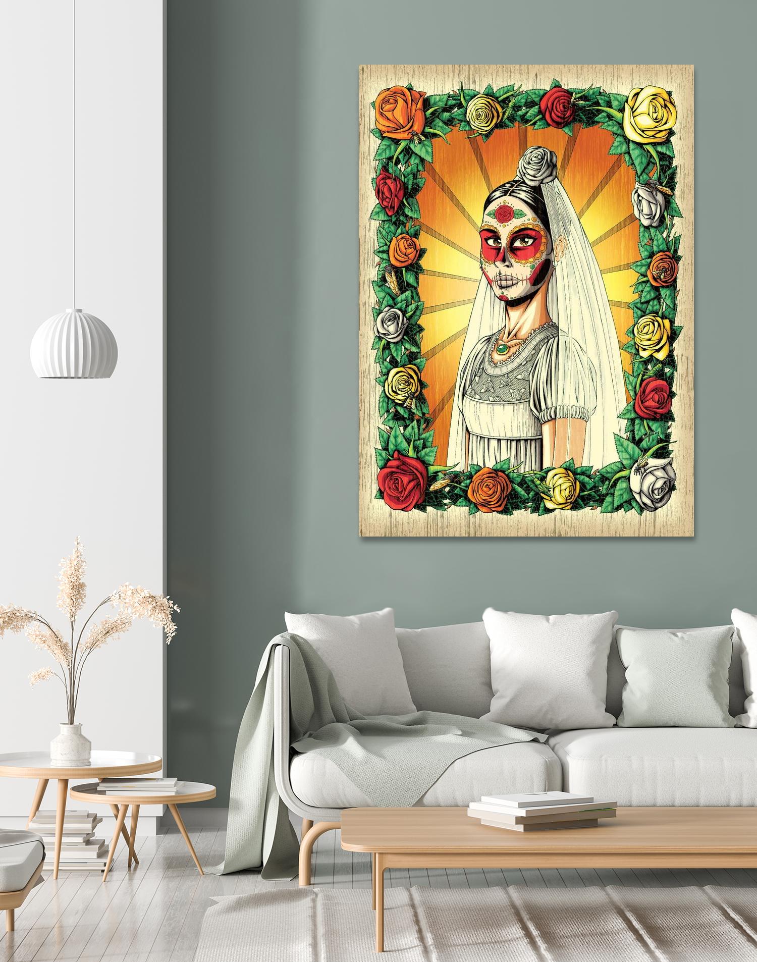 Muerta Bride by Nicholas Ivins on GIANT ART - multicolor urban/pop surrealism; ethnic