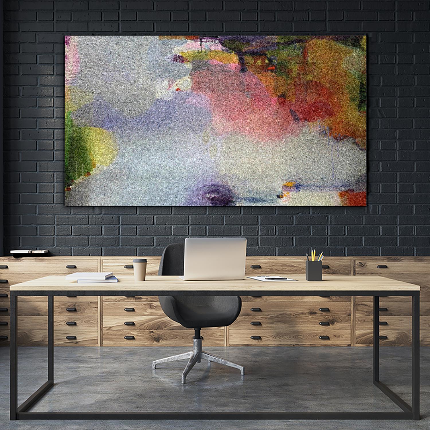 Other Side of the Moon by Lina Alattar on GIANT ART - violet,pink abstracts, contemporary