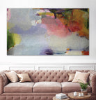 Other Side of the Moon by Lina Alattar on GIANT ART - violet,pink abstracts, contemporary