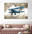 Biplane 1 by GraphINC Studio on GIANT ART - multicolor vintage