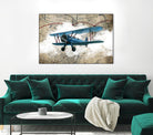 Biplane 1 by GraphINC Studio on GIANT ART - multicolor vintage
