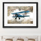 Biplane 1 by GraphINC Studio on GIANT ART - multicolor vintage