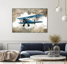 Biplane 1 by GraphINC Studio on GIANT ART - multicolor vintage