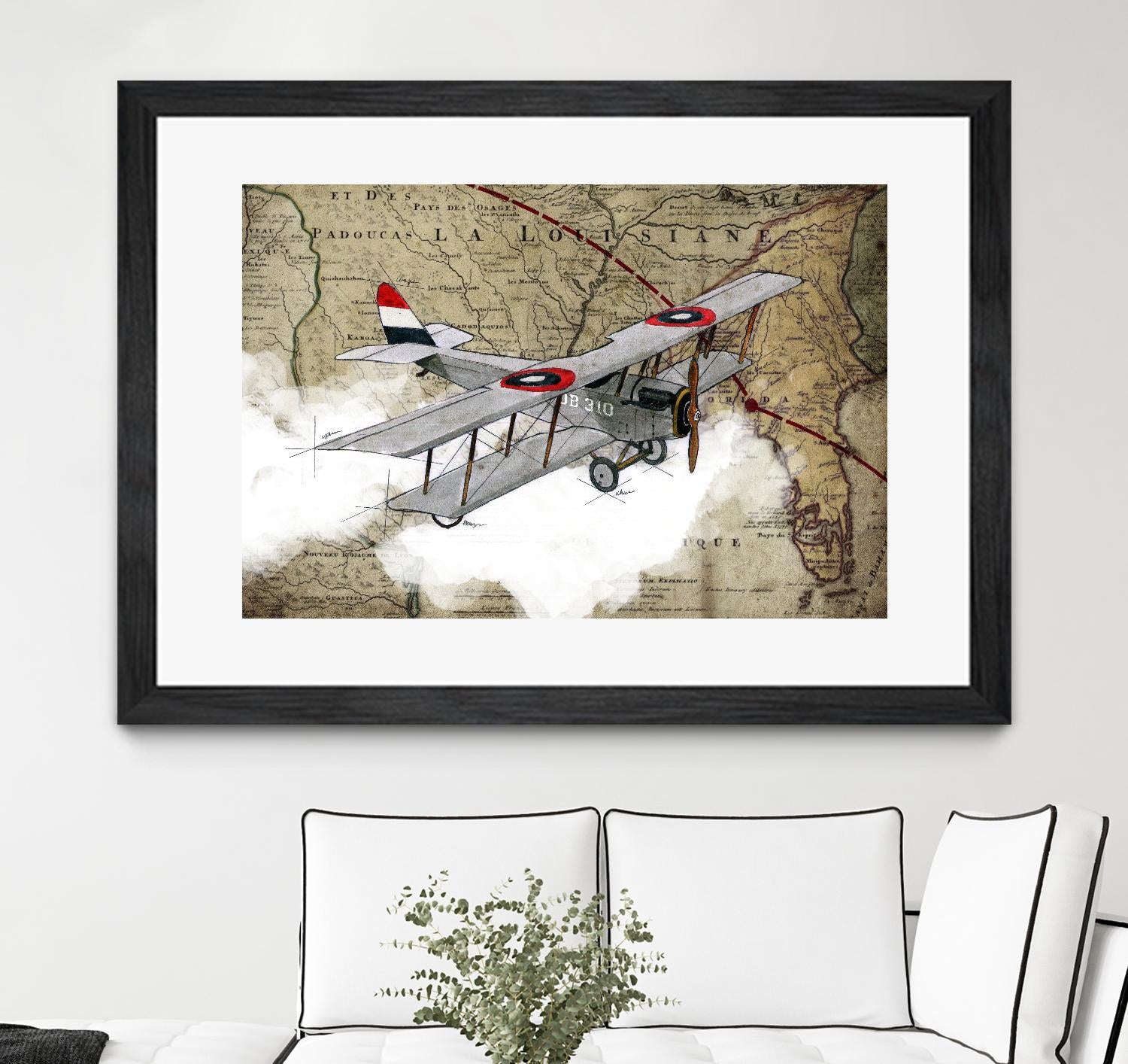 Biplane 4 by GraphINC Studio on GIANT ART - multicolor vintage