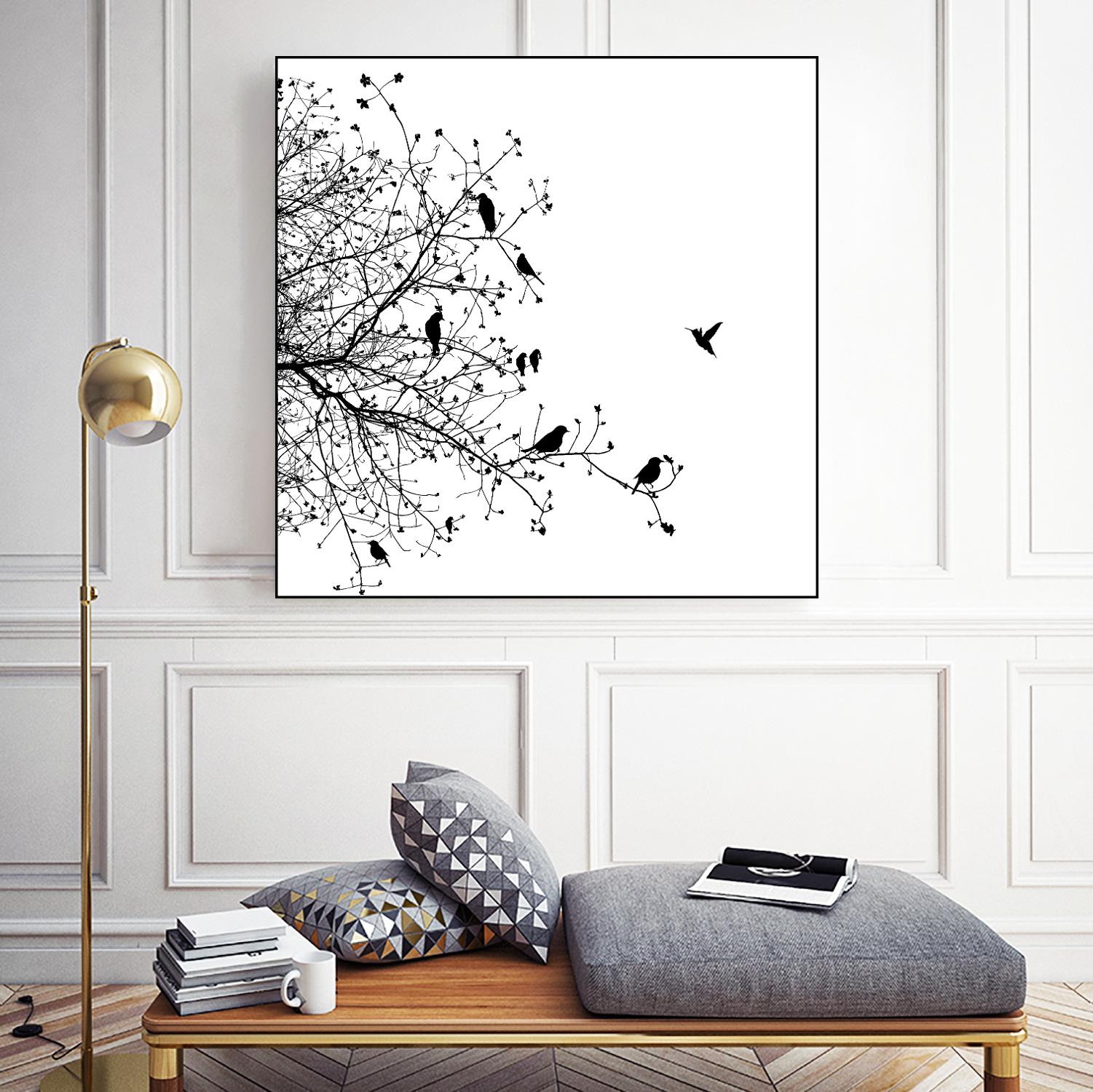 Bird I by GraphINC on GIANT ART - multicolor contemporary; animals