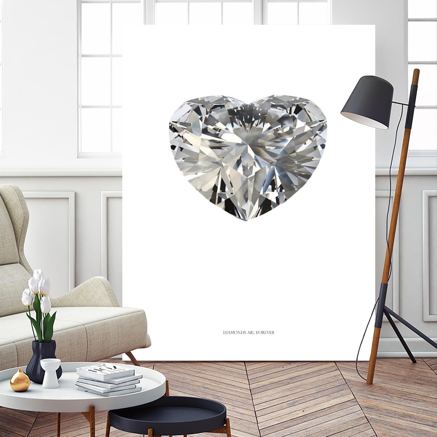 Diamonds are Forever I by TypeLike on GIANT ART - multicolor floral/still life; novelty