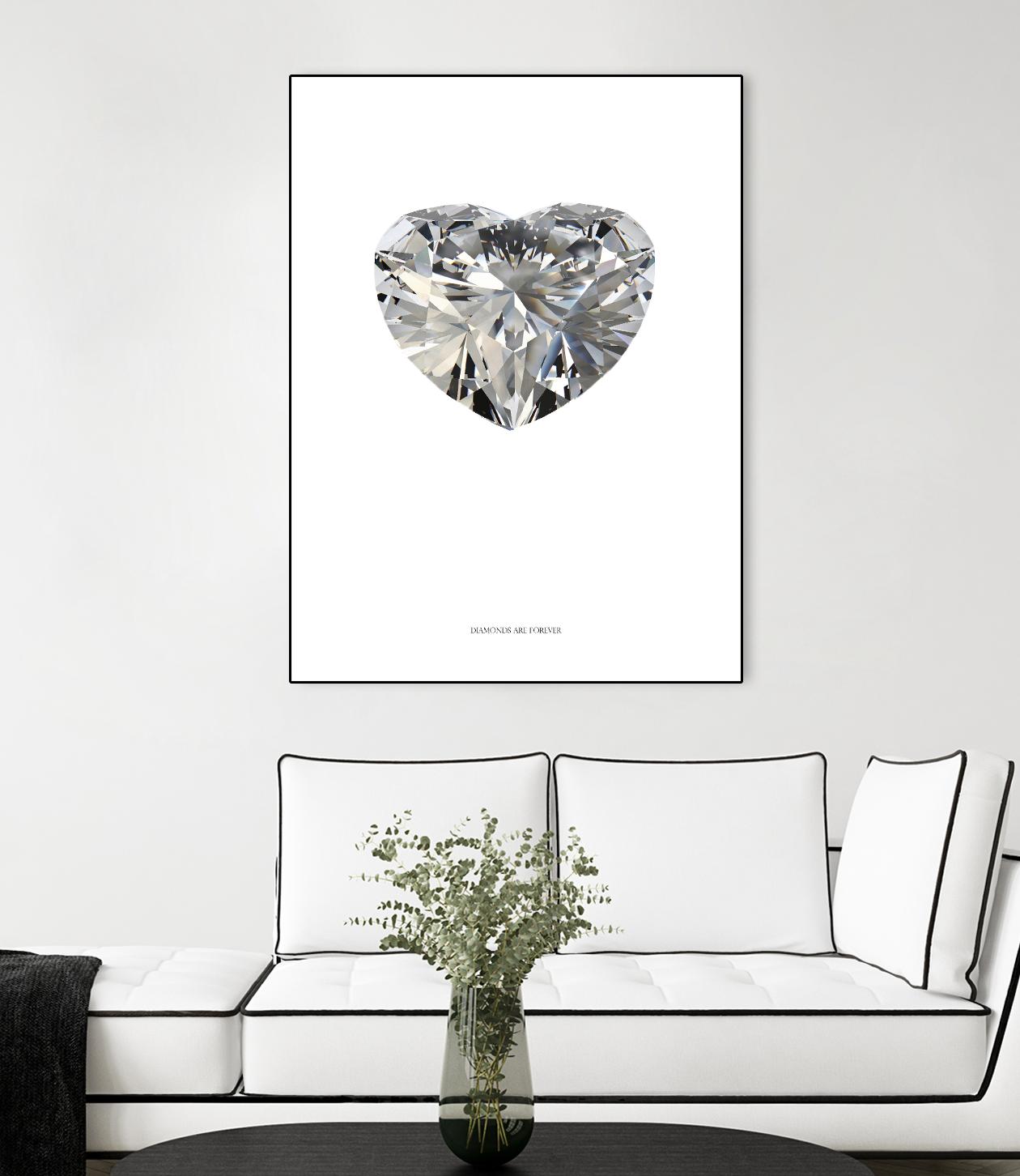 Diamonds are Forever I by TypeLike on GIANT ART - multicolor floral/still life; novelty