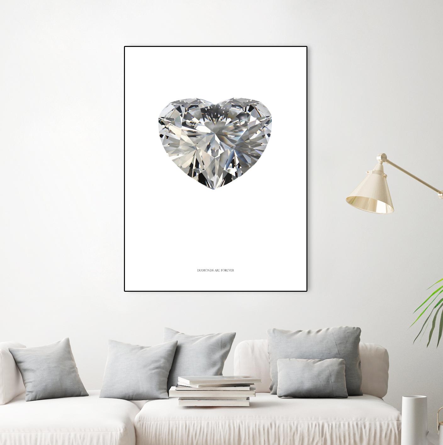 Diamonds are Forever I by TypeLike on GIANT ART - multicolor floral/still life; novelty