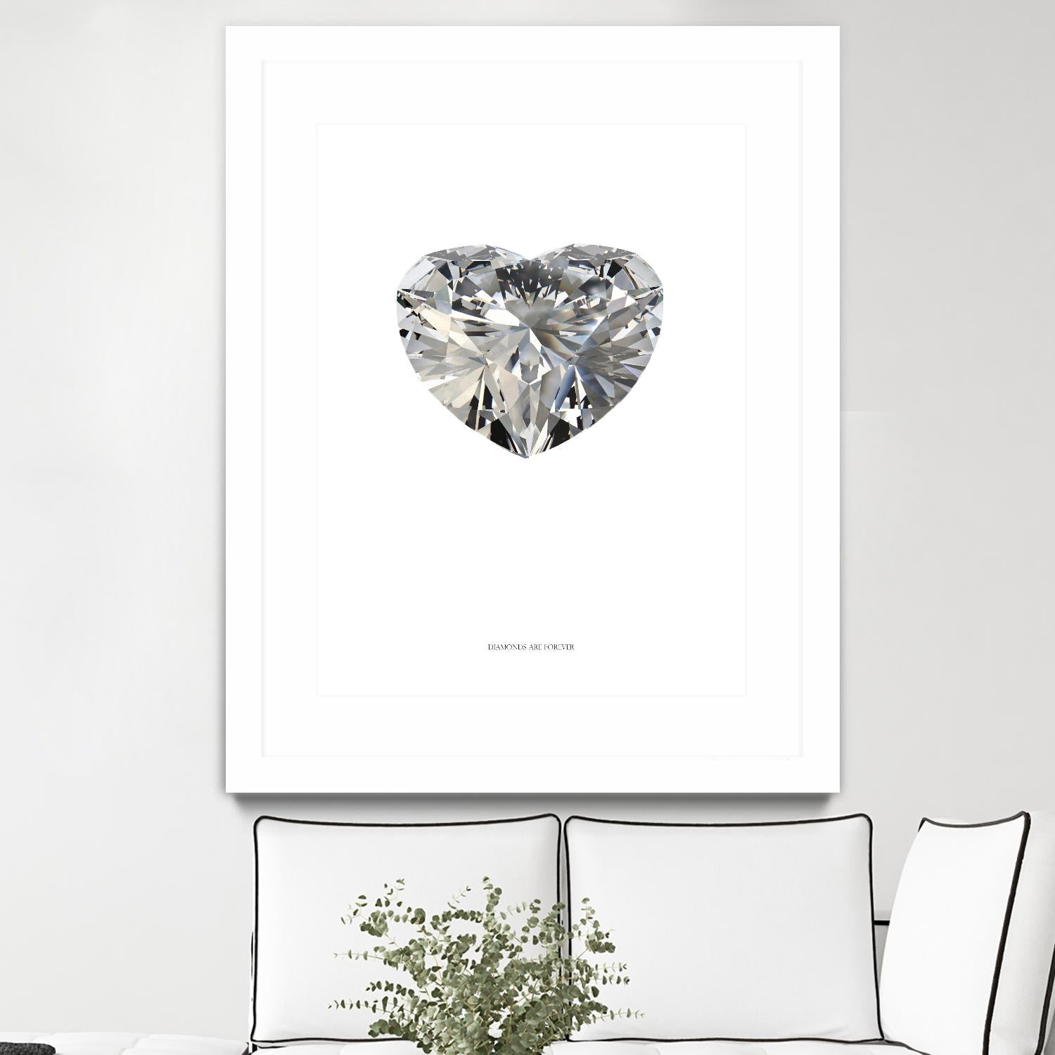 Diamonds are Forever I by TypeLike on GIANT ART - multicolor floral/still life; novelty