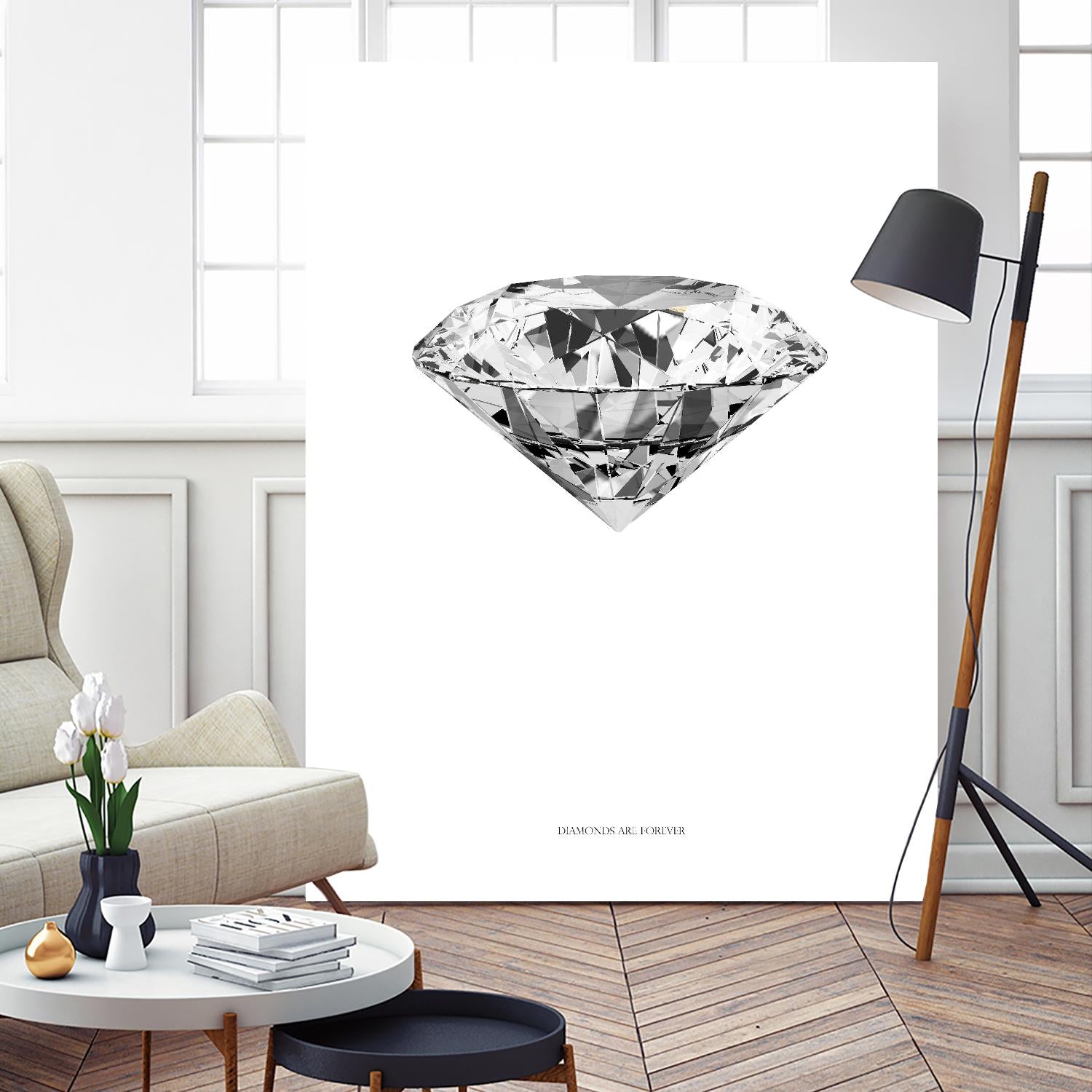 Diamonds are Forever II by TypeLike on GIANT ART - multicolor floral/still life; novelty