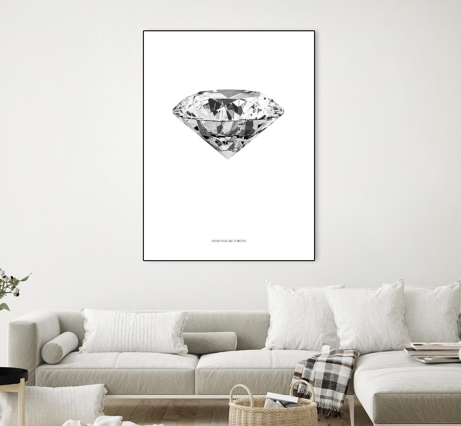 Diamonds are Forever II by TypeLike on GIANT ART - multicolor floral/still life; novelty