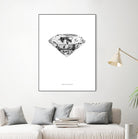 Diamonds are Forever II by TypeLike on GIANT ART - multicolor floral/still life; novelty