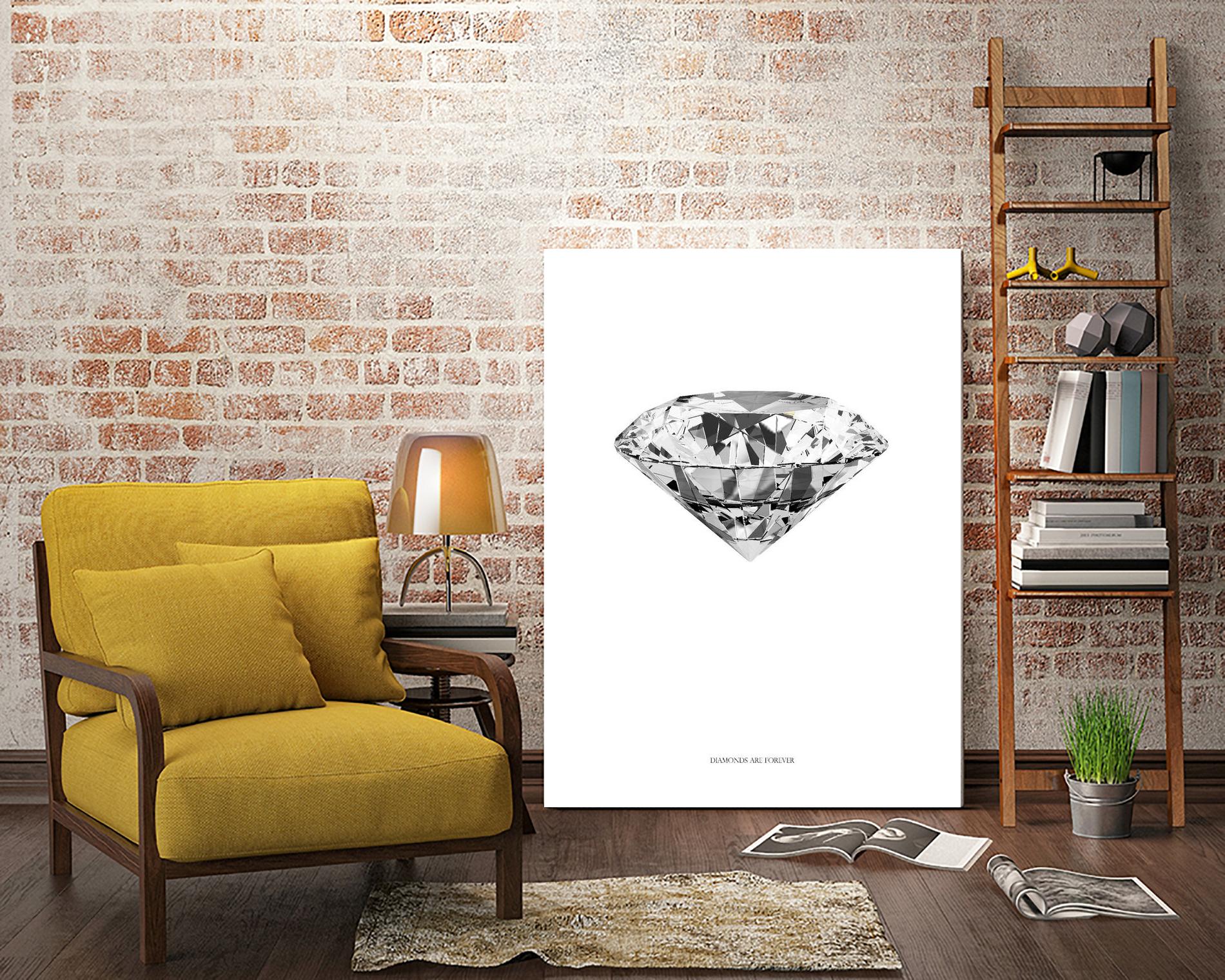 Diamonds are Forever II by TypeLike on GIANT ART - multicolor floral/still life; novelty