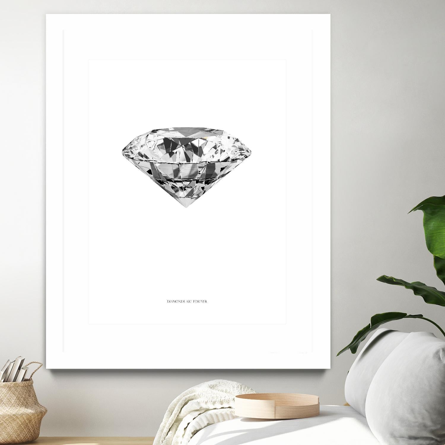 Diamonds are Forever II by TypeLike on GIANT ART - multicolor floral/still life; novelty