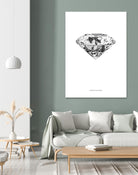 Diamonds are Forever II by TypeLike on GIANT ART - multicolor floral/still life; novelty