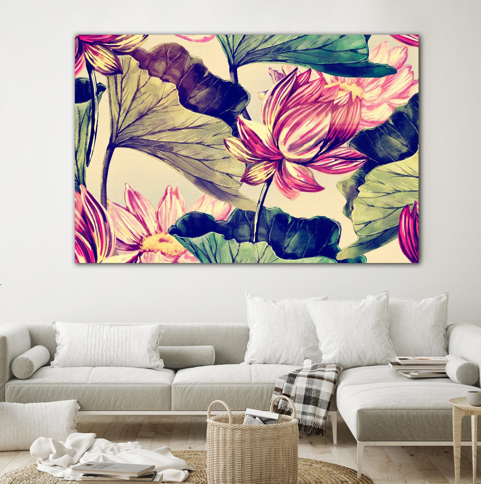 Water Lily by Incado on GIANT ART - multicolor floral/still life; design/type