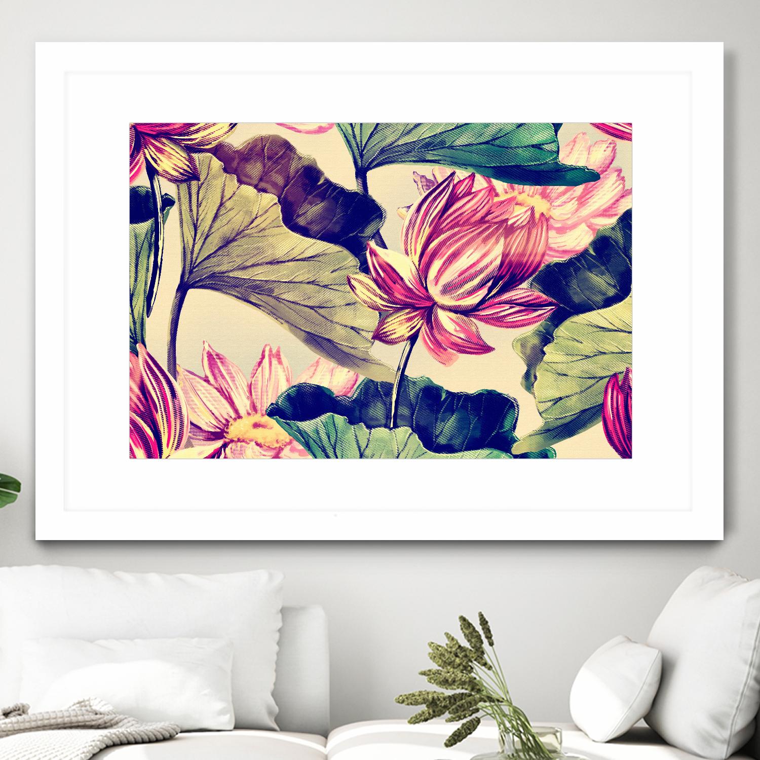 Water Lily by Incado on GIANT ART - multicolor floral/still life; design/type