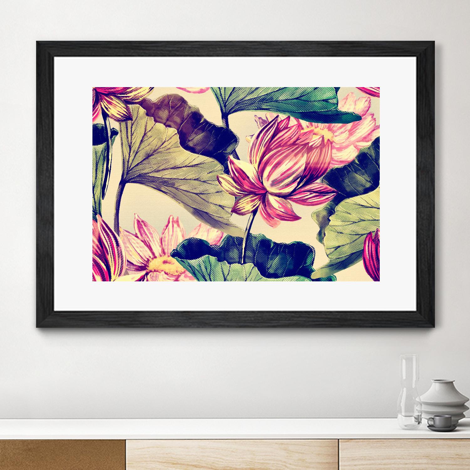 Water Lily by Incado on GIANT ART - multicolor floral/still life; design/type