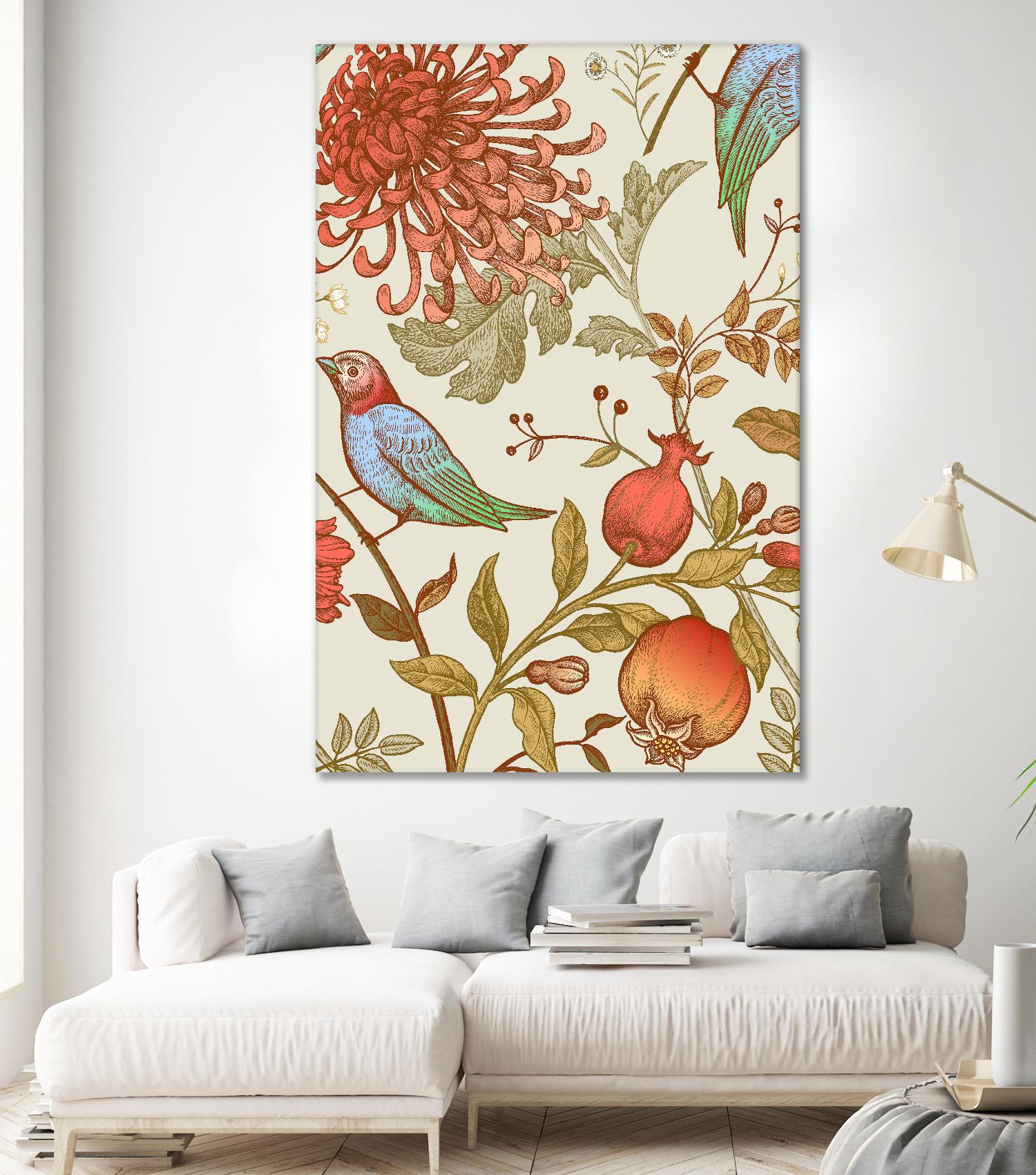 Nordic Victorian II by Incado on GIANT ART - multicolor floral/still life; design/type