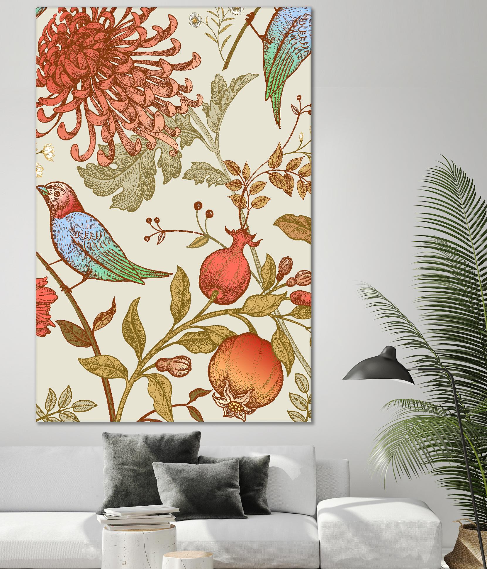 Nordic Victorian II by Incado on GIANT ART - multicolor floral/still life; design/type
